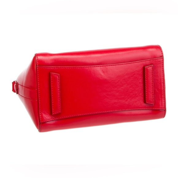 Red Givenchy Mini Antigona Leather Tip Handle Bag with Strap - Picture 3 of 12